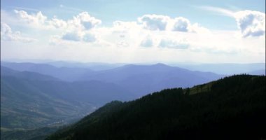Bulutlar zaman atlamalı Pan bitti dağ