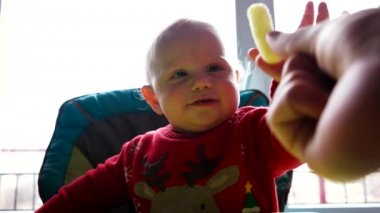 Şirin mavi gözlü bebek çocuk bir Mısır ile elinde sopa.