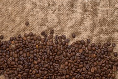 kahve çekirdekleri çuval bezi kumaş