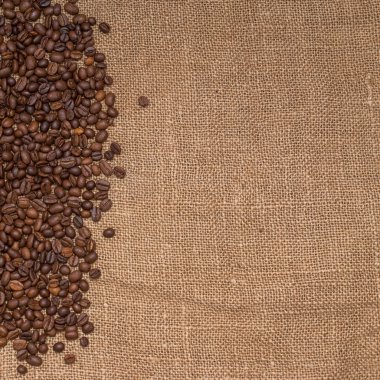 kahve çekirdekleri çuval bezi kumaş
