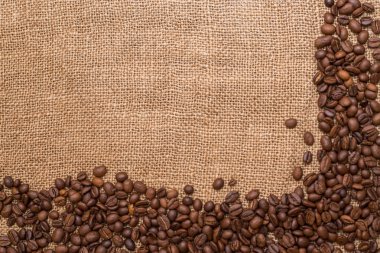 kahve çekirdekleri çuval bezi kumaş