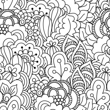 Kusursuz siyah beyaz desen.