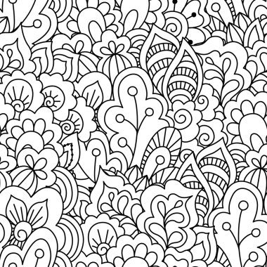 Kusursuz siyah beyaz desen.