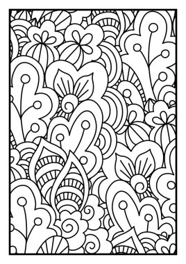 Siyah-beyaz desen. Kına etnik.