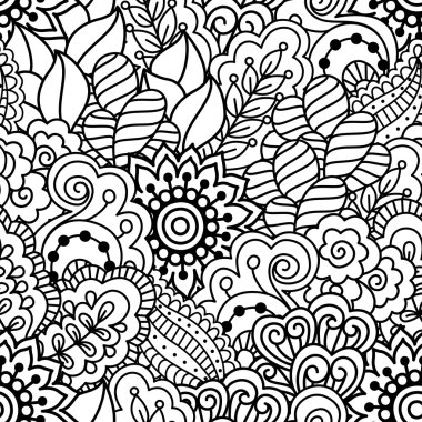 Kusursuz siyah beyaz desen. 