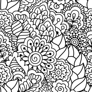 Kusursuz siyah beyaz desen. 