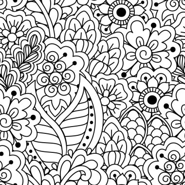 Kusursuz siyah beyaz desen. 