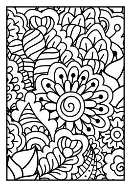 Siyah-beyaz desen. Kına etnik.