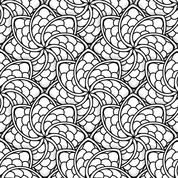 Kusursuz siyah beyaz desen. 