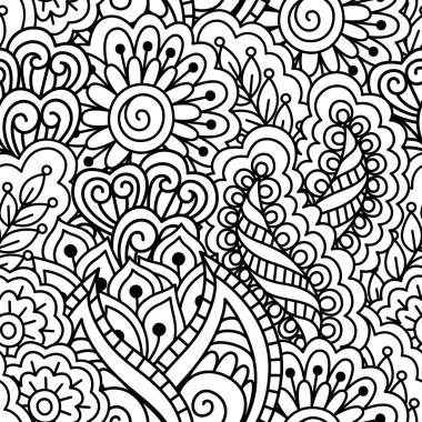 Kusursuz siyah beyaz desen. 