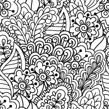 Kusursuz siyah beyaz desen. 