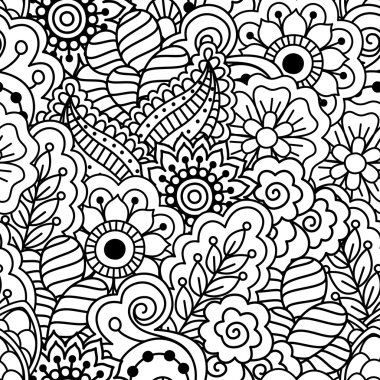 Kusursuz siyah beyaz desen. 