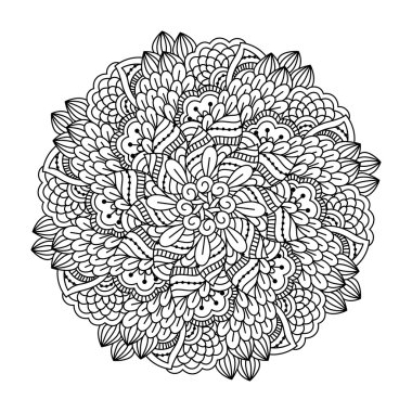 Boyama kitabı için yuvarlak öğe.