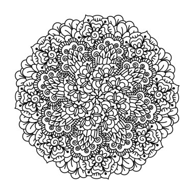 Boyama kitabı için yuvarlak öğe.