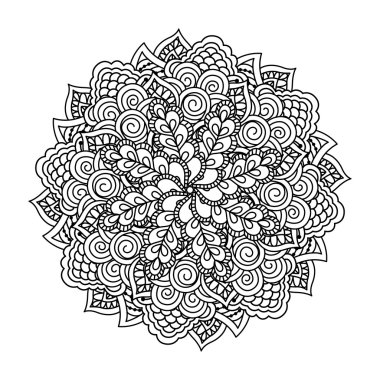 Boyama kitabı için yuvarlak öğe.