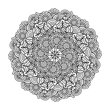 Boyama kitabı için yuvarlak öğe.