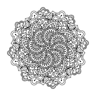 Boyama kitabı için yuvarlak öğe.