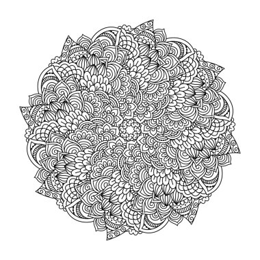 Boyama kitabı için yuvarlak öğe.