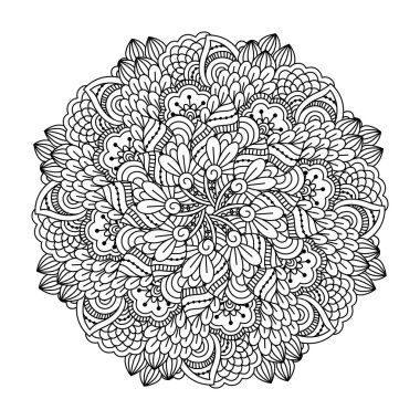 Boyama kitabı için yuvarlak öğe.