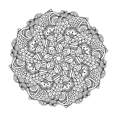 Boyama kitabı için yuvarlak öğe.