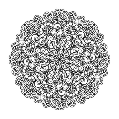 Boyama kitabı için yuvarlak öğe.