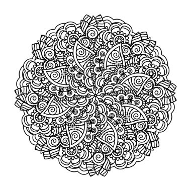 Boyama kitabı için yuvarlak öğe.