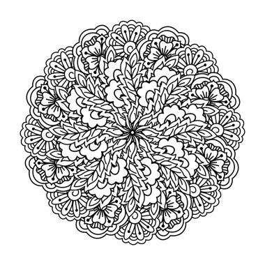 Boyama kitabı için yuvarlak öğe.