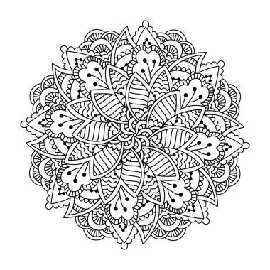 Boyama kitabı için yuvarlak öğe. 