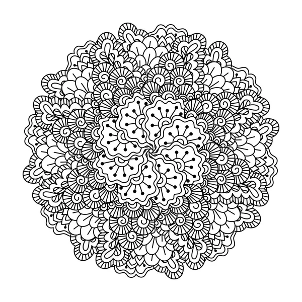 Ronde element voor het kleuren van boek. — Stockvector