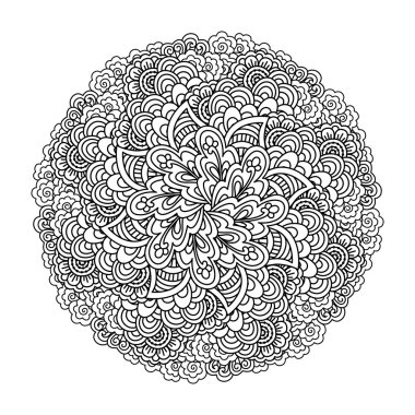 Boyama kitabı için yuvarlak öğe.