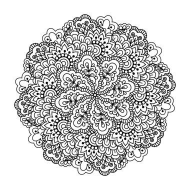 Boyama kitabı için yuvarlak öğe.