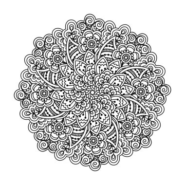 Boyama kitabı için yuvarlak öğe.