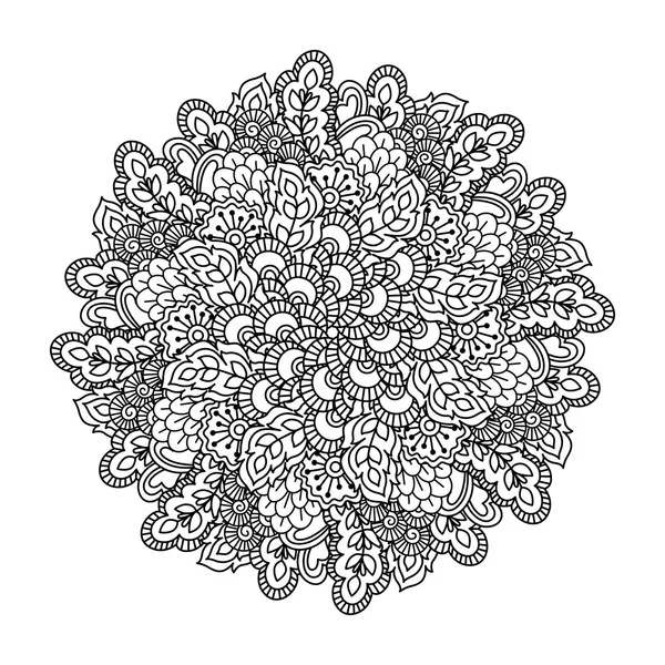 Rundes Element für Malbuch. — Stockvektor