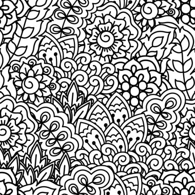 Kusursuz siyah beyaz desen.