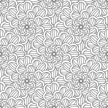 Siyah ve beyaz kusursuz desen.