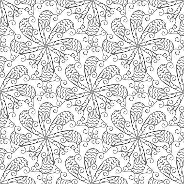 Siyah ve beyaz kusursuz desen.