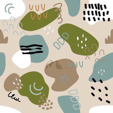 Botanik ve geometrik elementlerle, dokularla, modaya uygun şekillerde soyut, kusursuz desenler. Doğal toprak renkleri. 