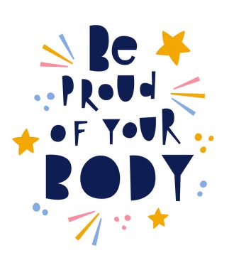 El yazınla gurur duy. İlham verici kısa mesaj. Vektör çizimi. Poster, kartpostal ve tekstil baskı tasarımı.