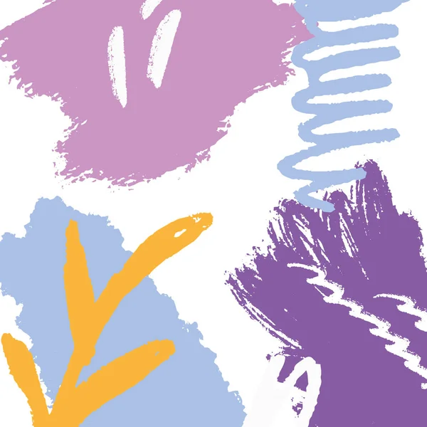 Abstrato Mão Desenhado Fundo Pastel Cores Natureza Ilustração Vetorial — Vetor de Stock