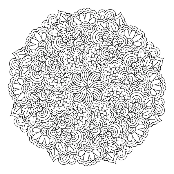 Boyama kitabı için yuvarlak öğe.