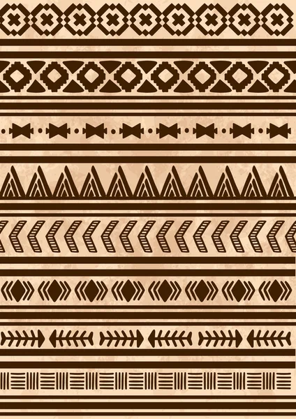 民族的印度模式。阿兹台克人，纳瓦霍语. — 图库矢量图片