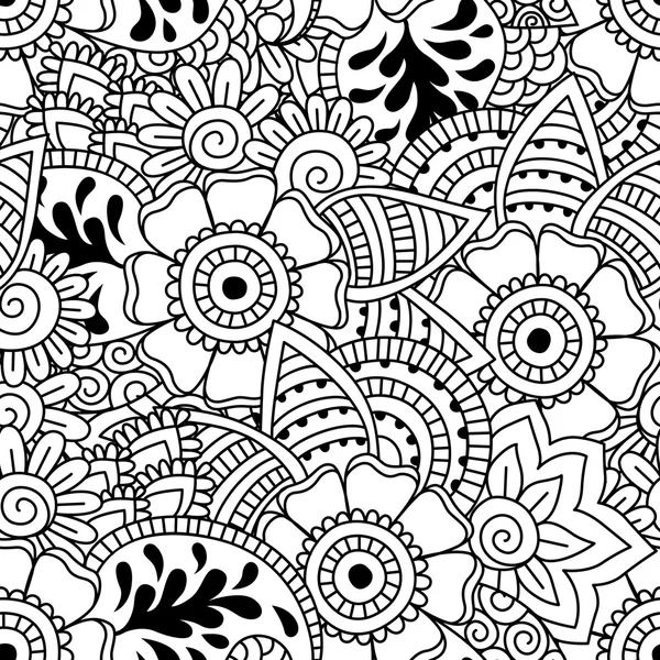 Kusursuz siyah beyaz desen.