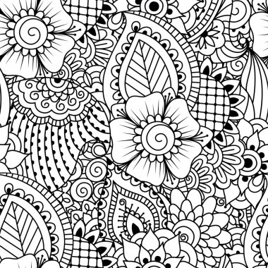 Kusursuz siyah beyaz desen.