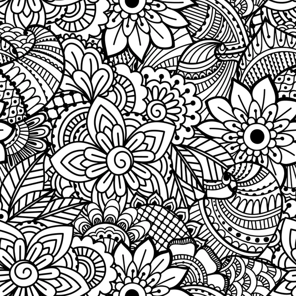 Kusursuz siyah beyaz desen.