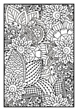 siyah ve beyaz desen.