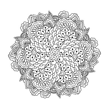 Boyama kitabı için yuvarlak öğe.