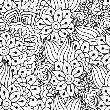 Kusursuz siyah beyaz desen.