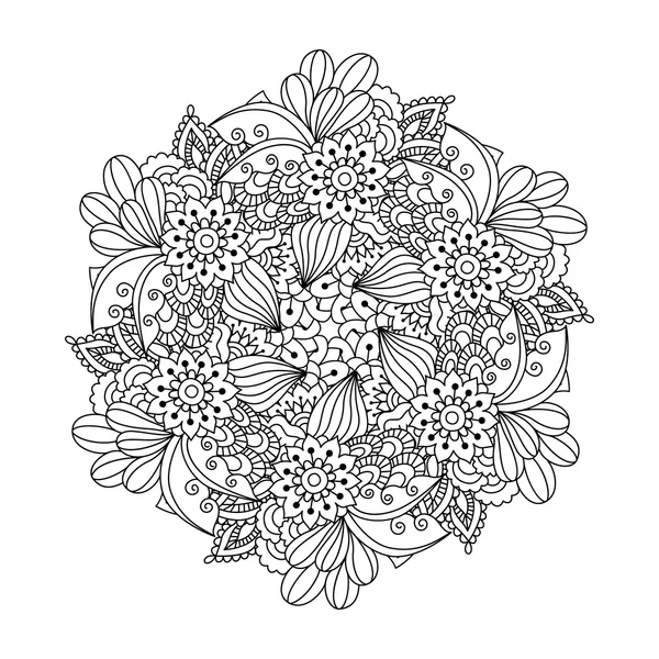 Boyama kitabı için yuvarlak öğe.