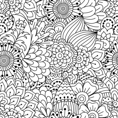 Kusursuz siyah beyaz desen.