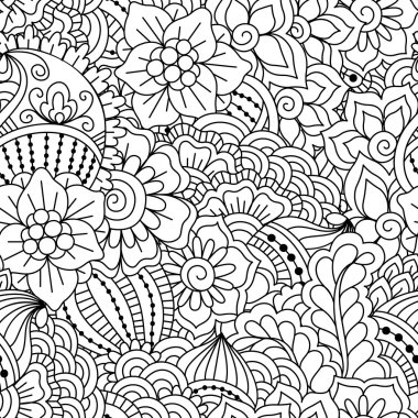 Kusursuz siyah beyaz desen.